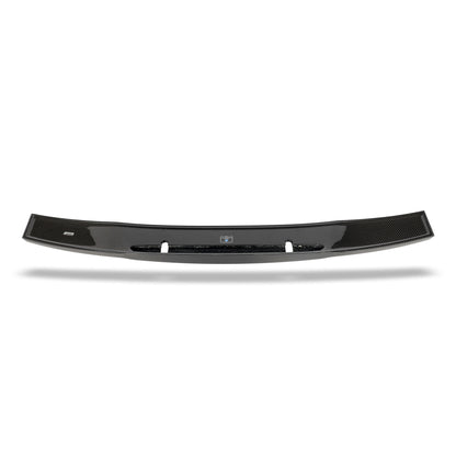 Carbon fiber rear wing for Corvette C6 mounted angle view