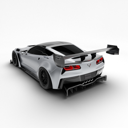 Corvette C7 carbon fiber body kit, front three-quarter configurator view