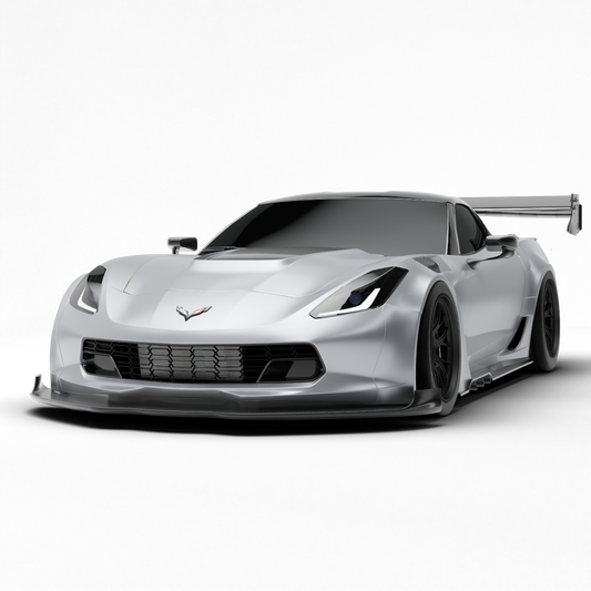 Corvette C7 carbon fiber full aero body kit, primary side view