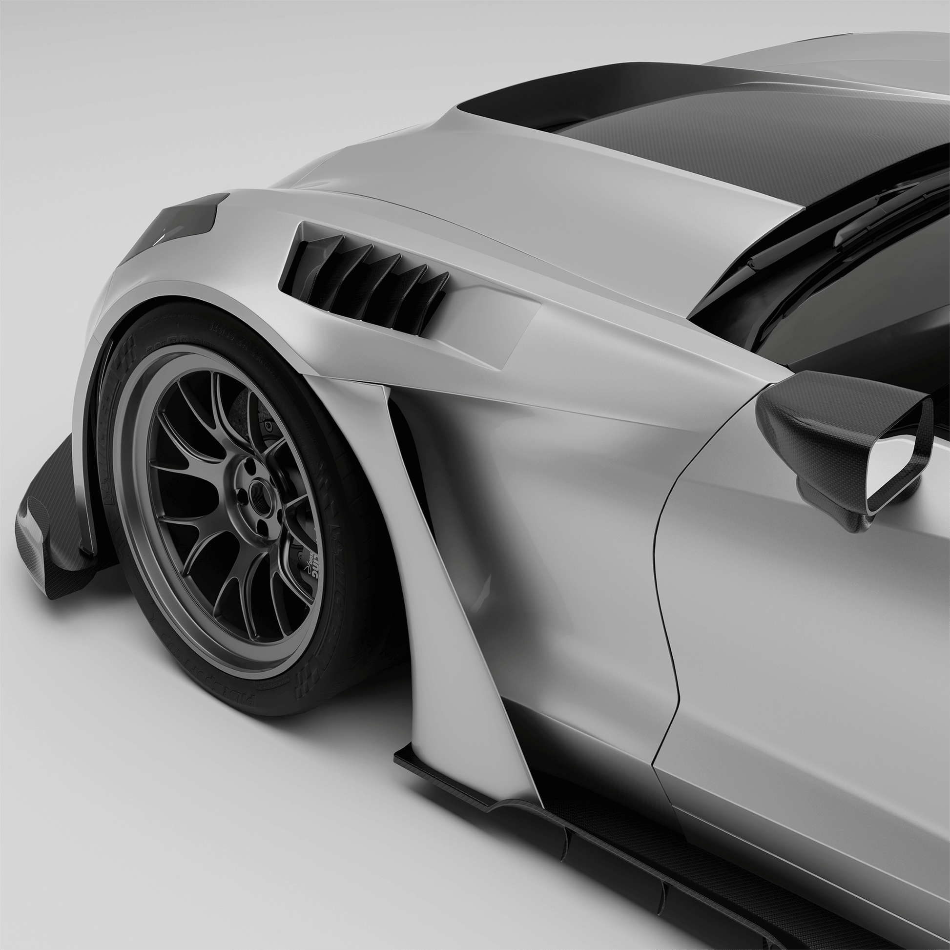 Corvette C7 carbon fiber vented front fender, primary product view