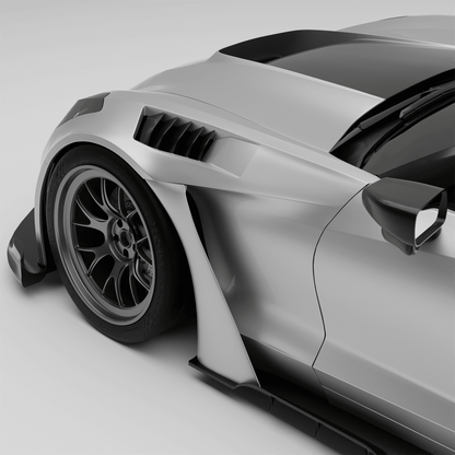 Corvette C7 carbon fiber vented front fender, primary product view