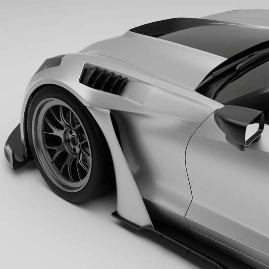 Corvette C7 carbon fiber vented front fender, primary product view