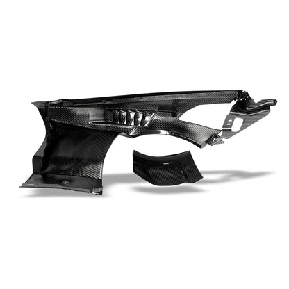 Corvette C7 carbon fiber front fender, full panel studio view