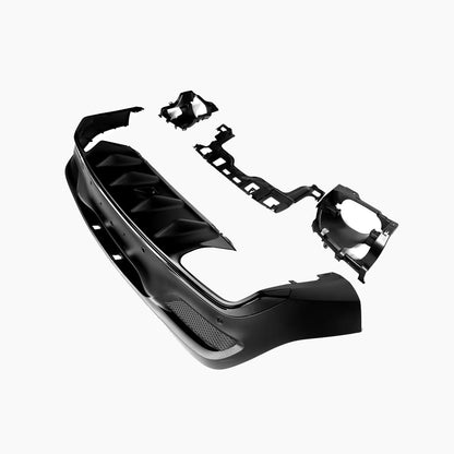 Mercedes-Benz GLE C167 (2020–present) GLE63 Coupe Rear Diffuser With Black Tips Black