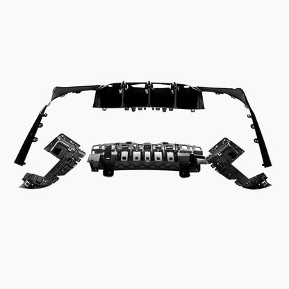 Mercedes-Benz E-Class C238 (2017–2023) E63 Coupe Rear Diffuser With Black Tips/For AMG Coupe