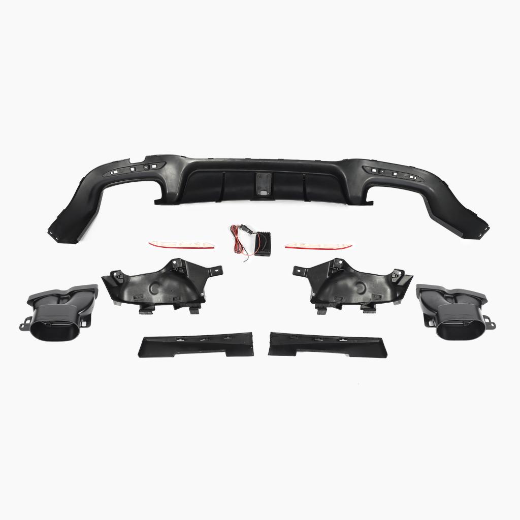 Mercedes-Benz S-Class W222 (2013–2020) BRS Rear Diffuser With Tips For AMG/For AMG 18-22