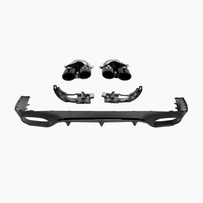 Mercedes-Benz E-Class C238 (2017–2023) E53 Coupe Rear Diffuser With Black Tips/For AMG Coupe