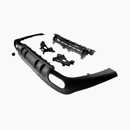 Gloss Black Dual Exhaust Rear Diffuser Kit for Mercedes Benz CLS C257 AMG (2018-2023)