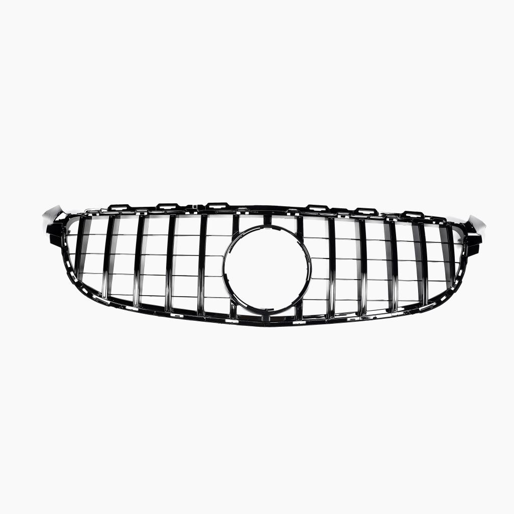 Gloss Black Front Grille For Mercedes Benz C-Class W205 Pre-Facelift (2014-2018)