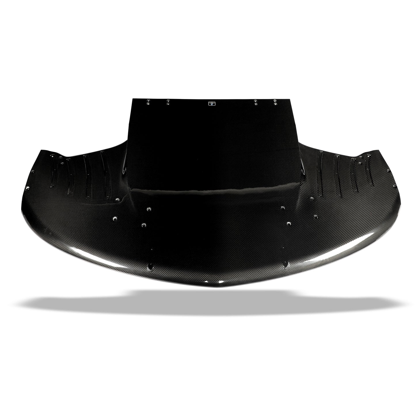 Corvette C6 carbon fiber front aero, mounted underside view