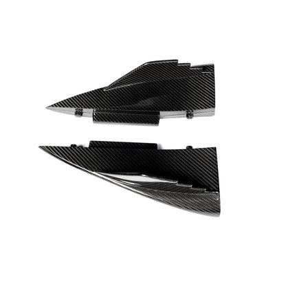 Corvette C6 carbon fiber front splitter, front three quarter view
