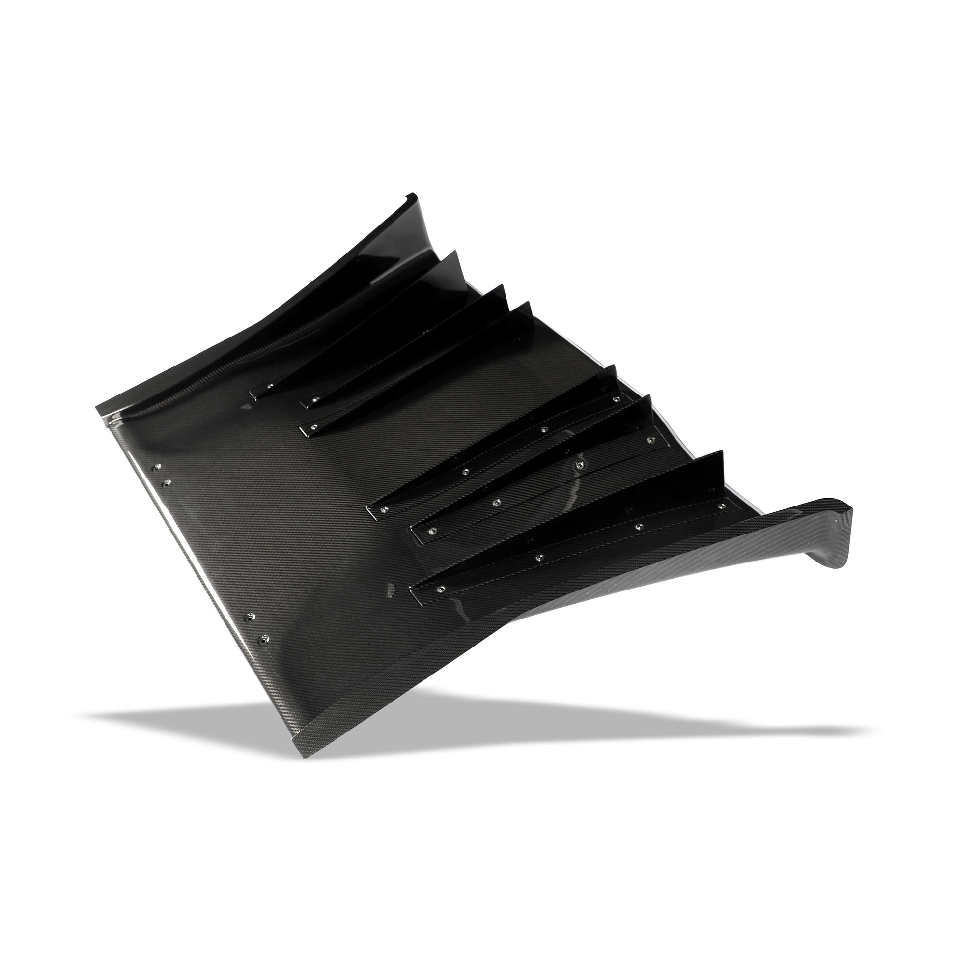 C6 Corvette rear diffuser carbon weave channels close-up
