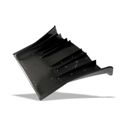 C6 Corvette rear diffuser carbon weave channels close-up
