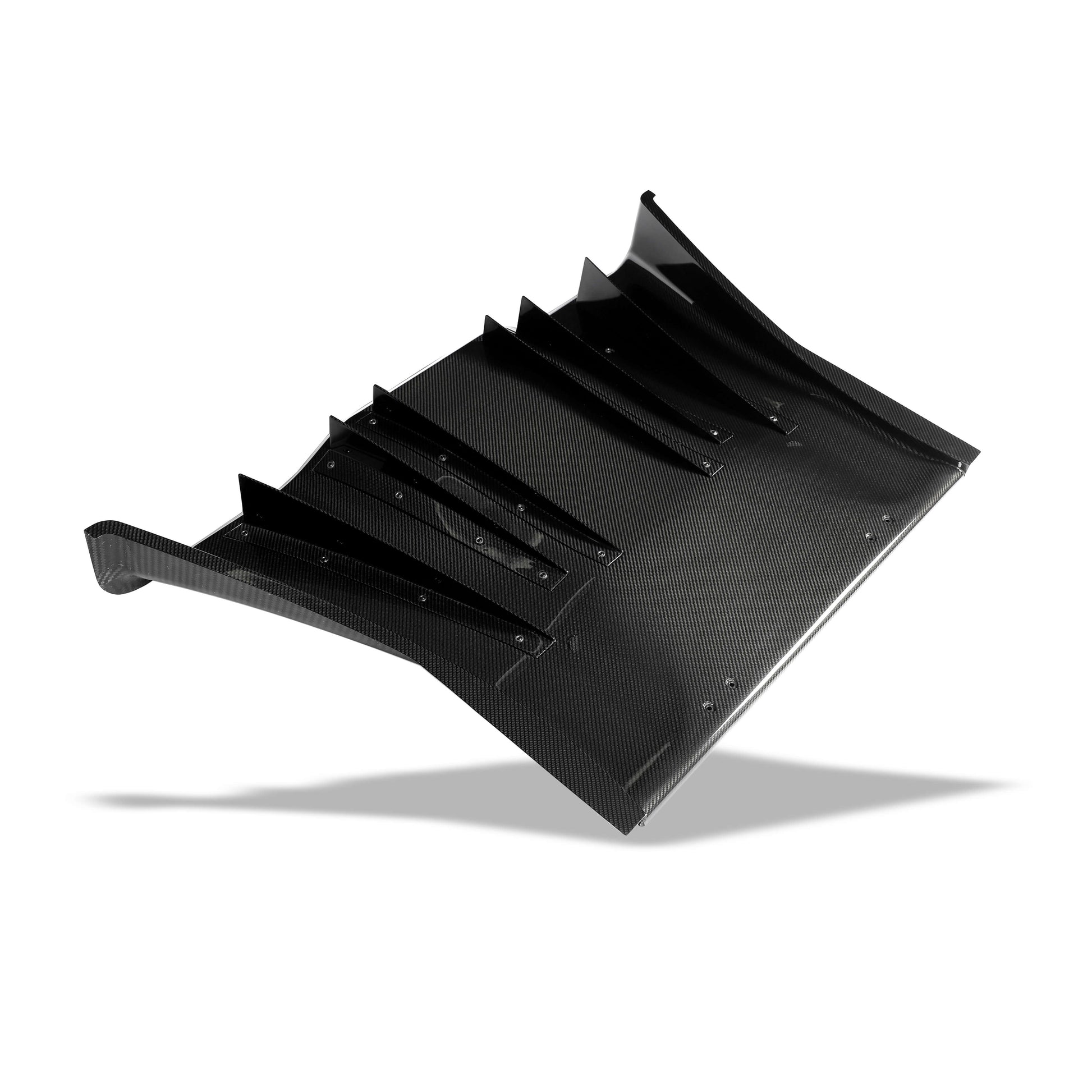 Corvette C6 rear diffuser shown from a low angle