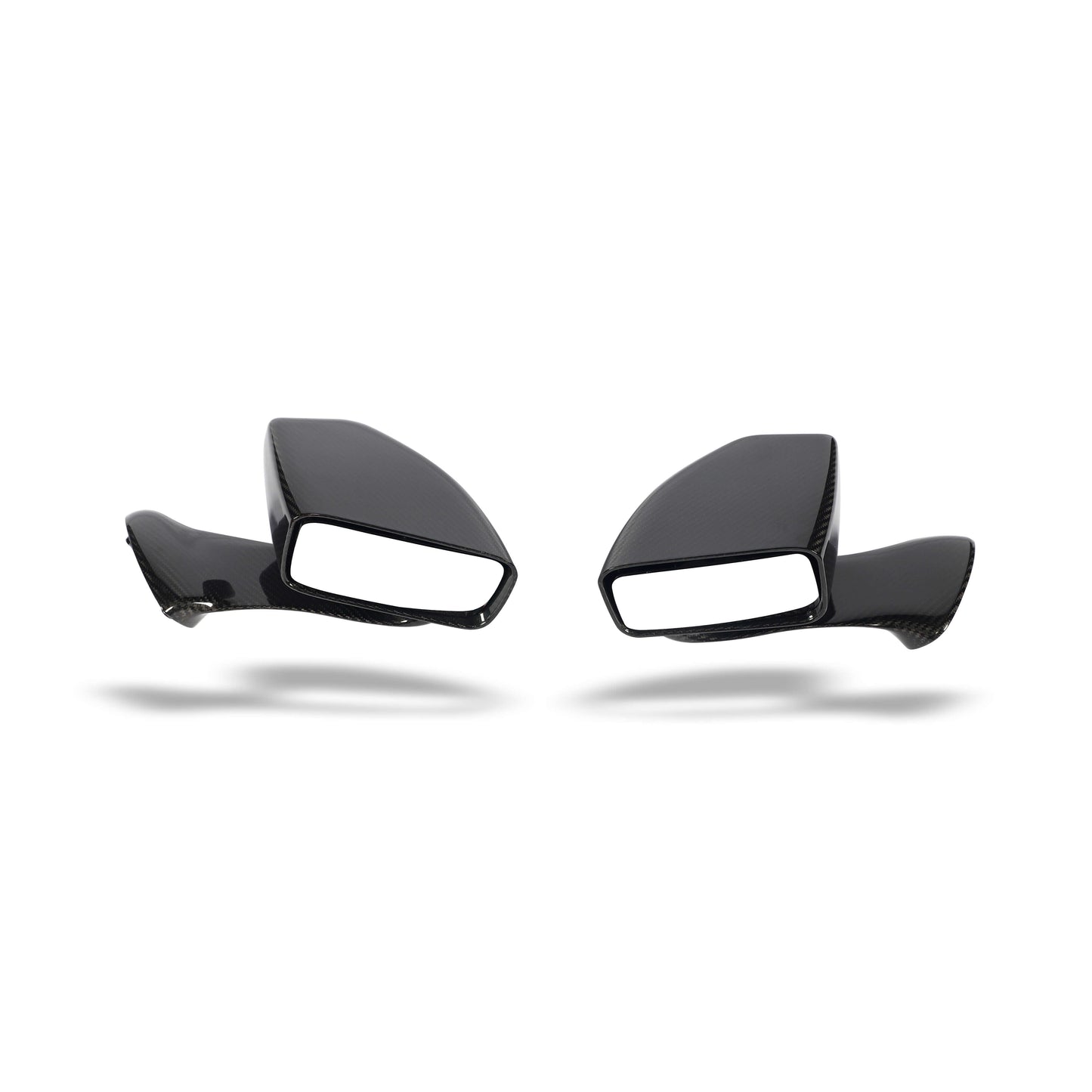 Corvette C7 carbon fiber mirror covers front three quarter view