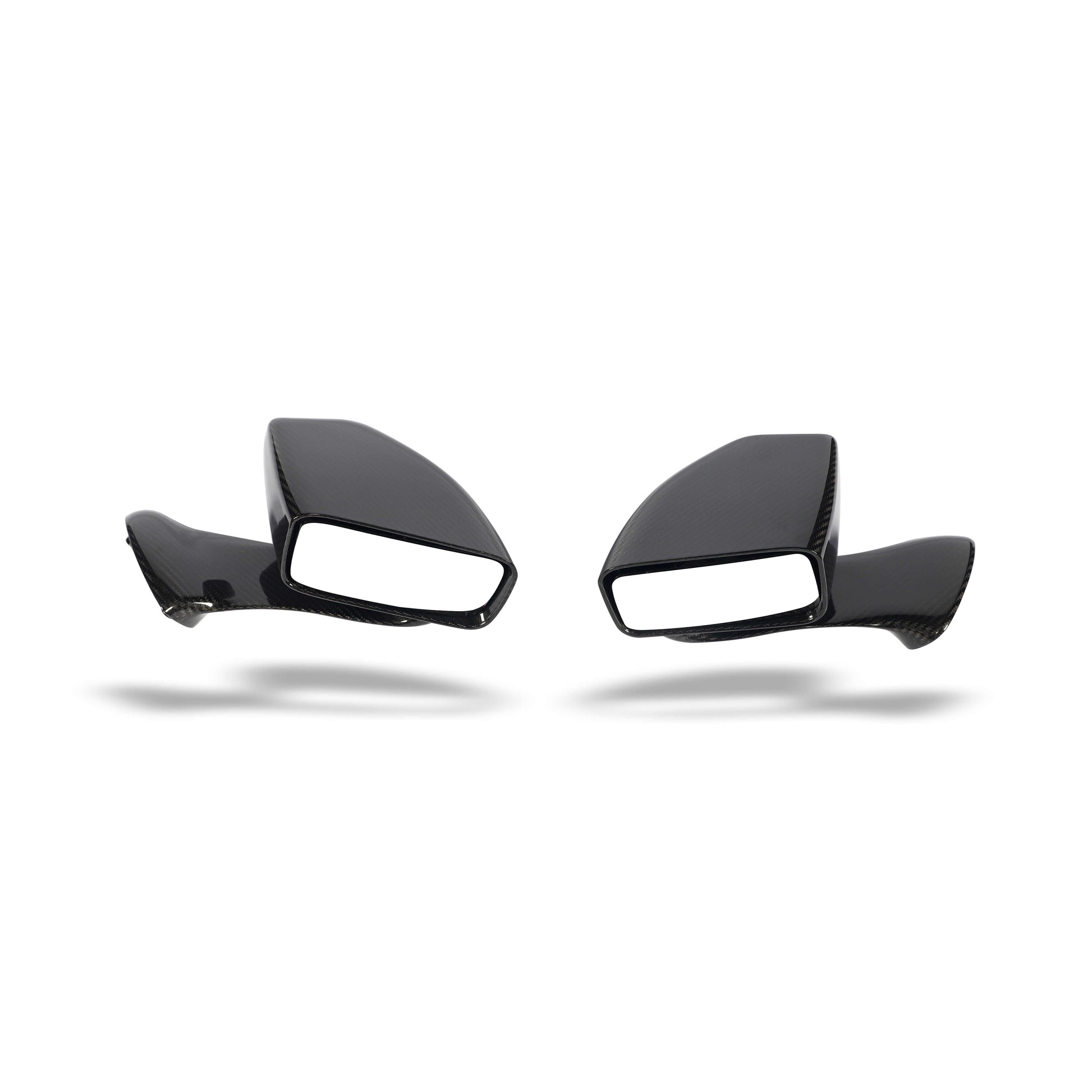 Corvette C7 carbon fiber mirror covers front three quarter view