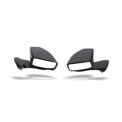 Corvette C7 carbon fiber mirror covers front three quarter view