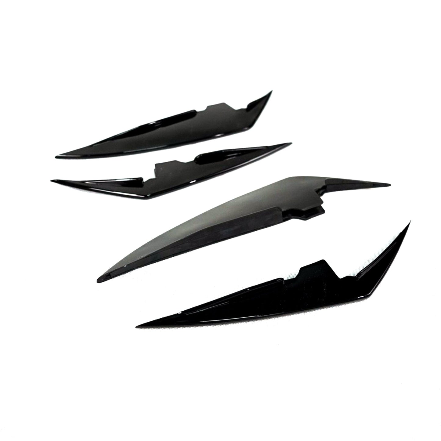 Gloss Black Front Bumper Canards for BMW 3 Series G20 LCI(2023-present)