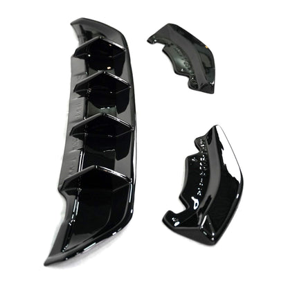 Gloss Black Rear Diffuser for Volkswagen T-Roc Facelift (2017-2021)