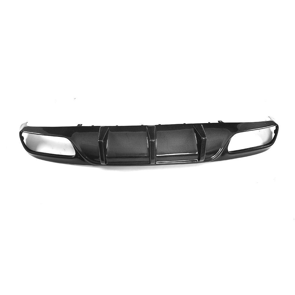 Carbon Fibe Racing Rear Bumper Diffuser Fit For Benz C Class A205 C205 C63 AMG(2014-2018)