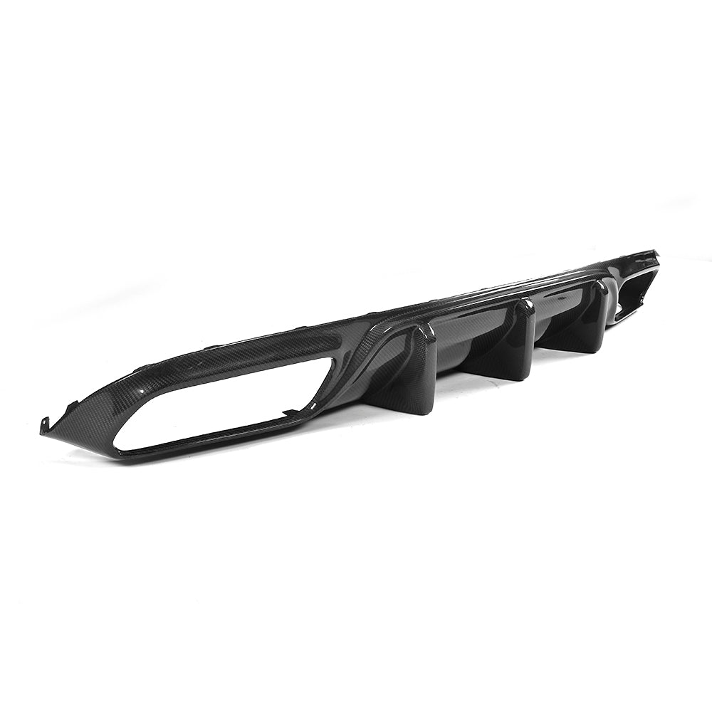 Carbon Fibe Racing Rear Bumper Diffuser Fit For Benz C Class A205 C205 C63 AMG(2014-2018)