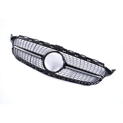 DIAMOND Front Grille For Mercedes Benz C‑Class W205 Pre‑Facelift (2014–2018)