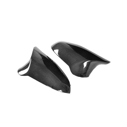 Carbon Fiber REPLACEMENT Mirror Caps for BMW M2 F87 Competition (2018-2021), M3 F80, M4 F82/F83 (2014-2020)
