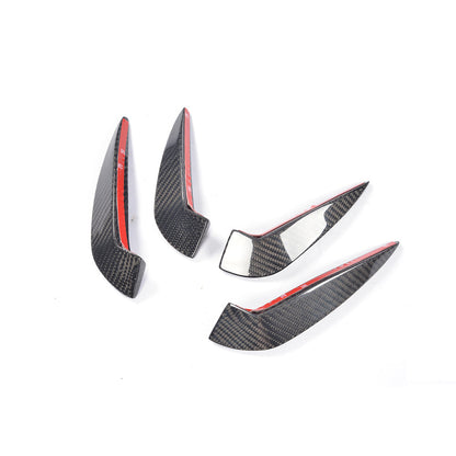 ST Style Carbon Fiber Front Canards for Mercedes Benz CLA C117 Facelift (2017–2019)