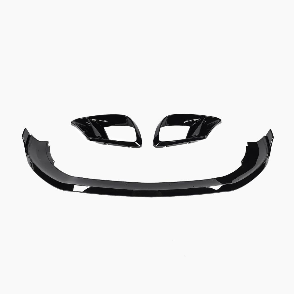 Brabus Style Gloss Black Front Lip Set for Mercedes Benz S-Class W222 Facelift (2018-2020)