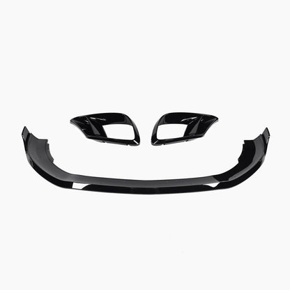 Brabus Style Gloss Black Front Lip Set for Mercedes Benz S-Class W222 Facelift (2018-2020)