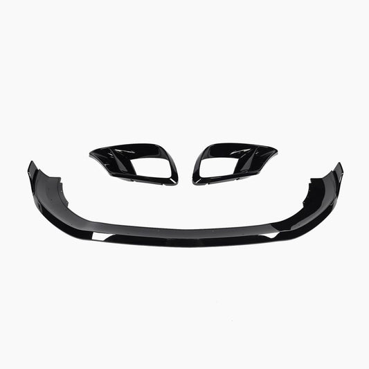 Brabus Style Gloss Black Front Lip Set for Mercedes Benz S-Class W222 Facelift (2018-2020)