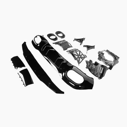 Gloss Black Diffuser for Mercedes Benz A-Class W177 A35 AMG Sedan (2018+)