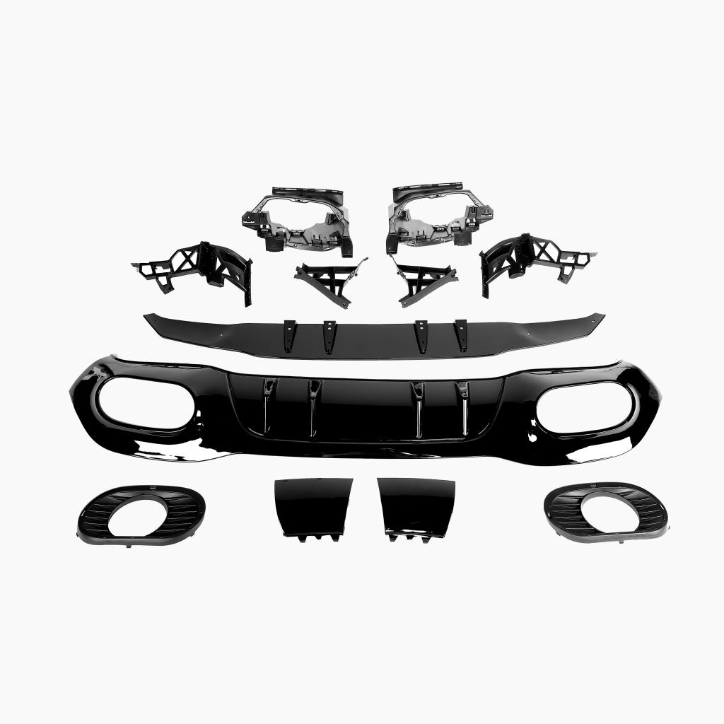 Gloss Black Rear Diffuser for Mercedes Benz A-Class W177 A35 AMG Hatchback (2018+)