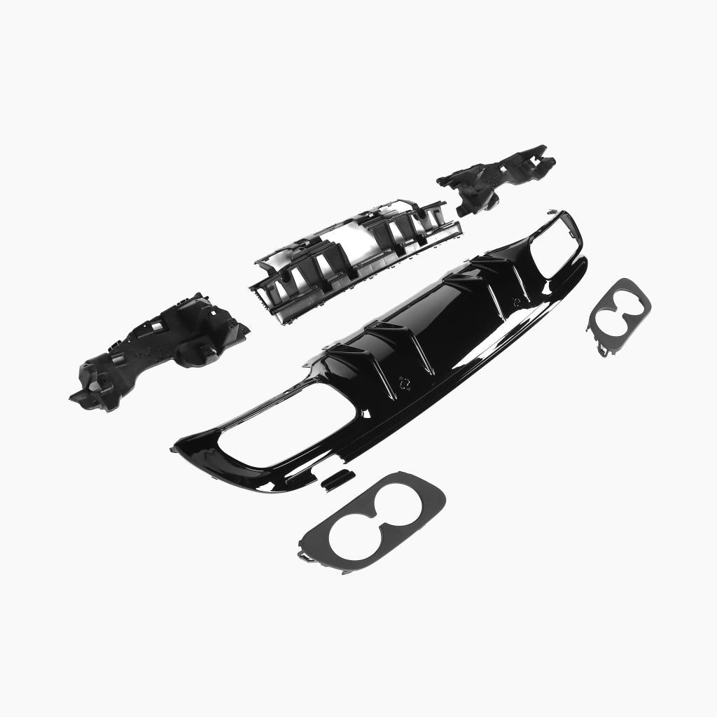 Mercedes-Benz C-Class W205 (2014–2021) C43 Rear Diffuser/For AMG Sedan/Black