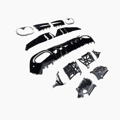 Gloss Black Rear Diffuser for Mercedes Benz A45 AMG W177 Sedan (2020+)