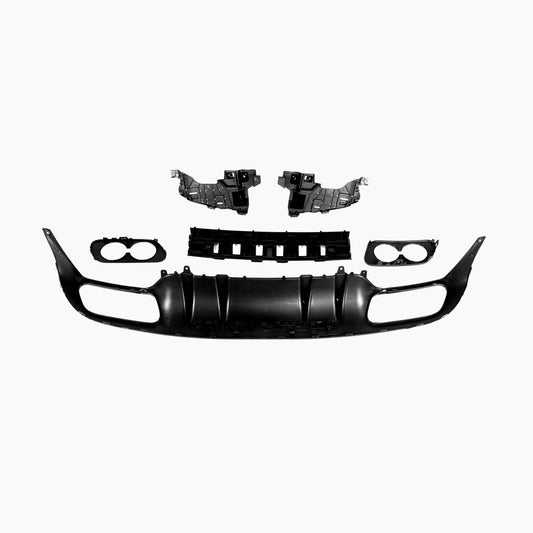 Gloss Black Rear Diffuser for Mercedes Benz C43 AMG W205 Coupe (2014-2021)
