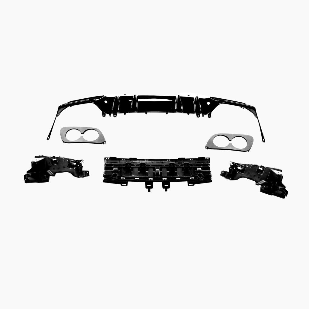 Mercedes-Benz C-Class C205 (2015–2021) C43 Coupe Rear Diffuser/For AMG Coupe/Black