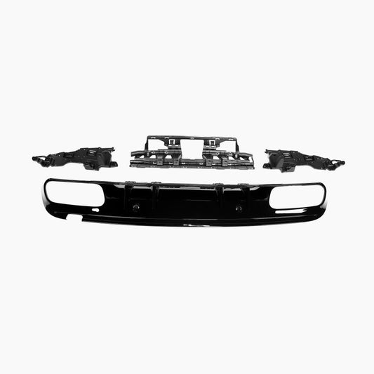 Gloss Black Rear Diffuser for Mercedes Benz C63 AMG W205 Sedan (2015-2021)