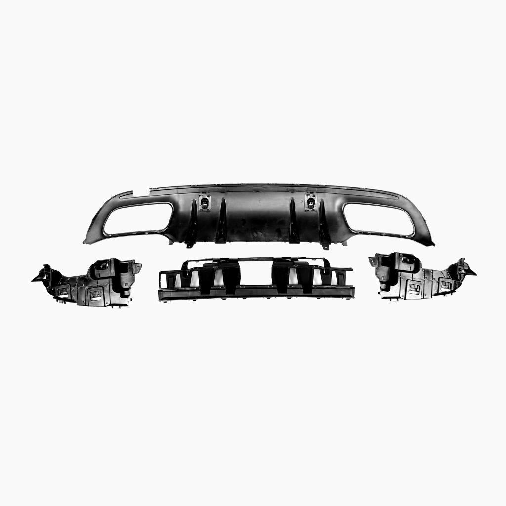 Mercedes-Benz C-Class W205 (2014–2021) C63 Rear Diffuser/For AMG Sedan/Black