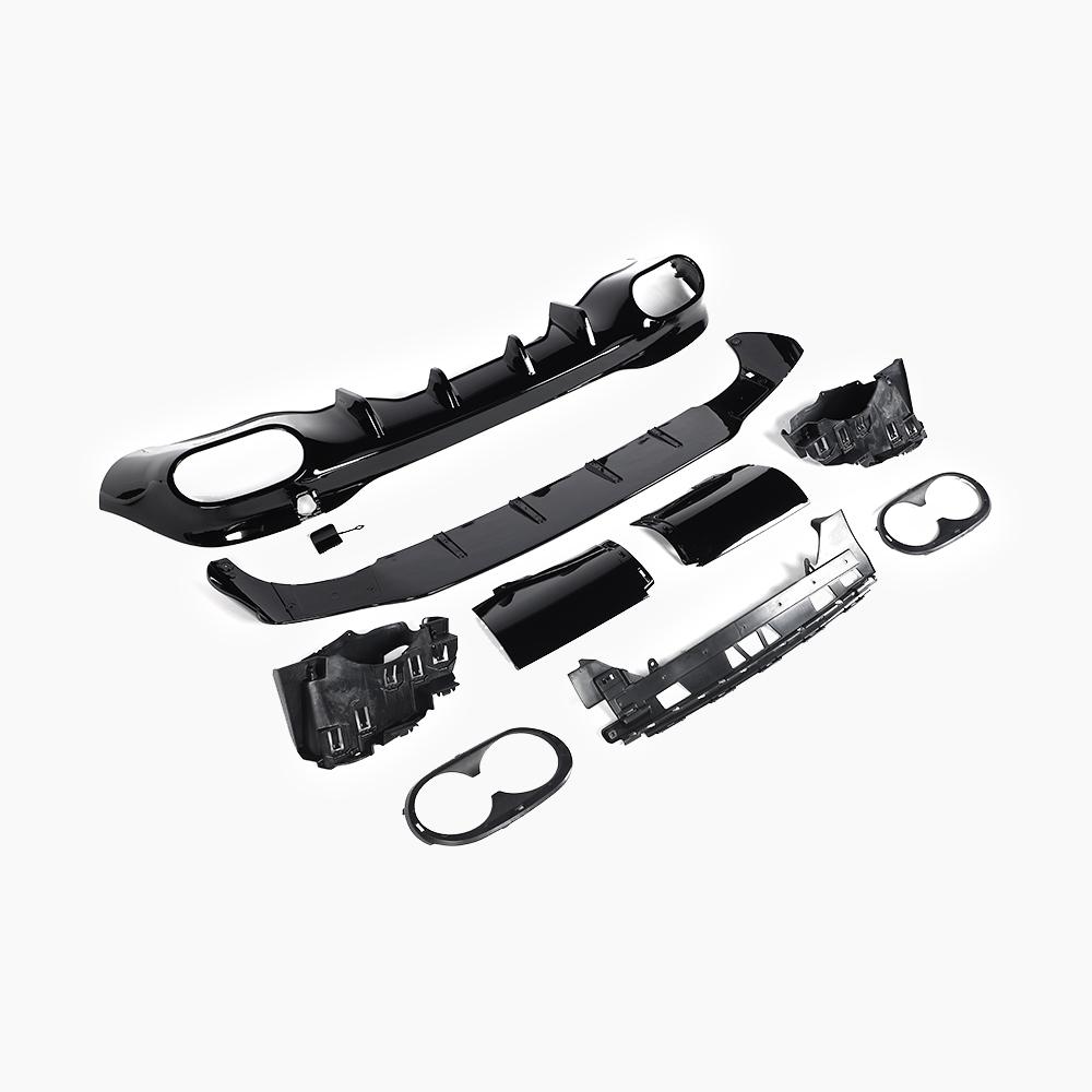 Gloss Black Rear Diffuser for Mercedes Benz CLA 45 AMG C118 Wagon (2020+)