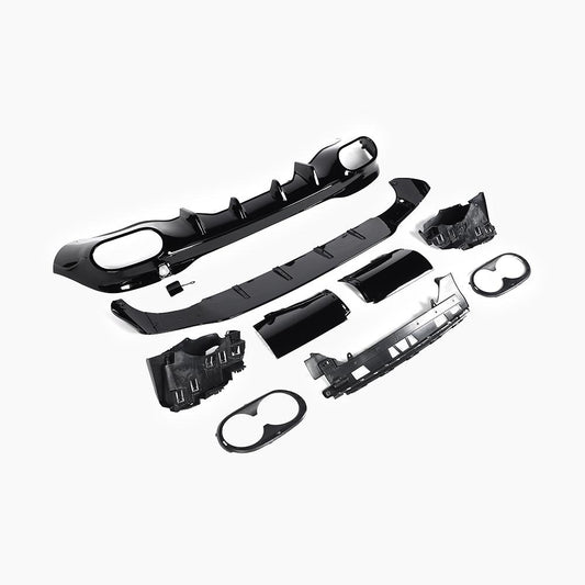 Gloss Black Rear Diffuser for Mercedes Benz CLA 45 AMG C118 Wagon (2020+)