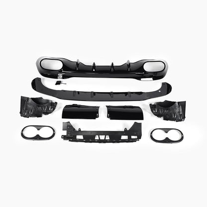 Gloss Black Rear Diffuser for Mercedes Benz CLA 45 AMG C118 Wagon (2020+)