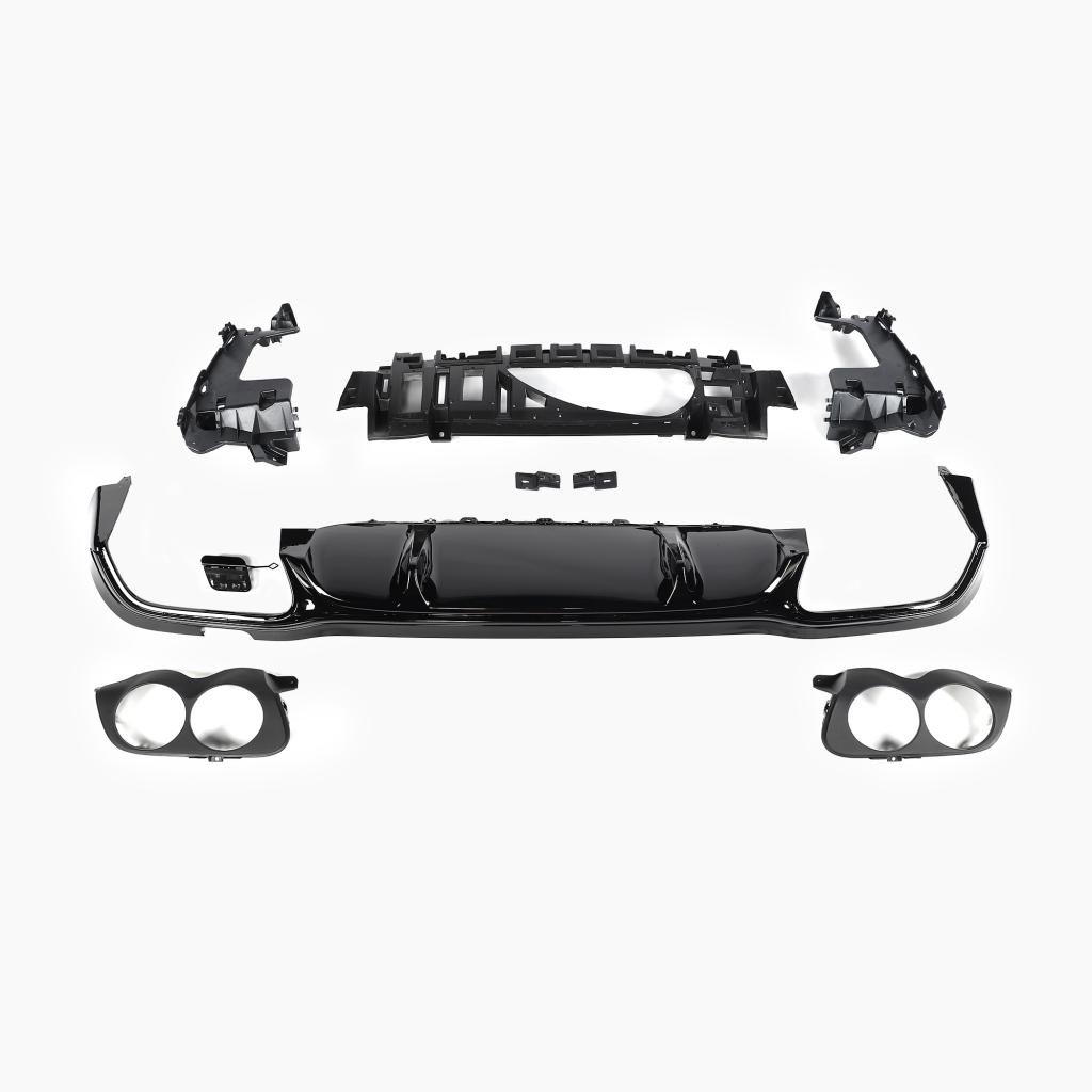 Gloss Black Rear Diffuser for Mercedes Benz E-Class E53 GT W213 Sedan (2016-2023)