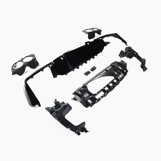 Gloss Black Rear Diffuser for Mercedes Benz E-Class E53 GT W213 Sedan (2016-2023)