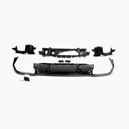 Gloss Black Rear Diffuser for Mercedes Benz E-Class E63 GT W213 Sedan (2017-2023)