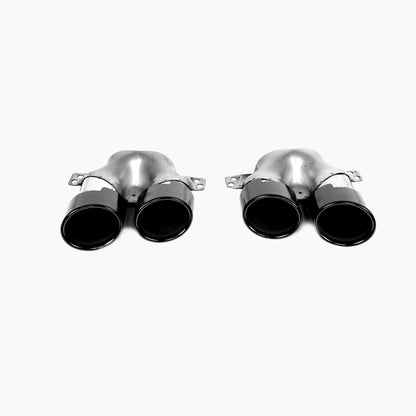 Gloss Black Rear Diffuser with Black Tail Pipe for Mercedes Benz C-Class C43 AMG W206 Sedan (2022+)