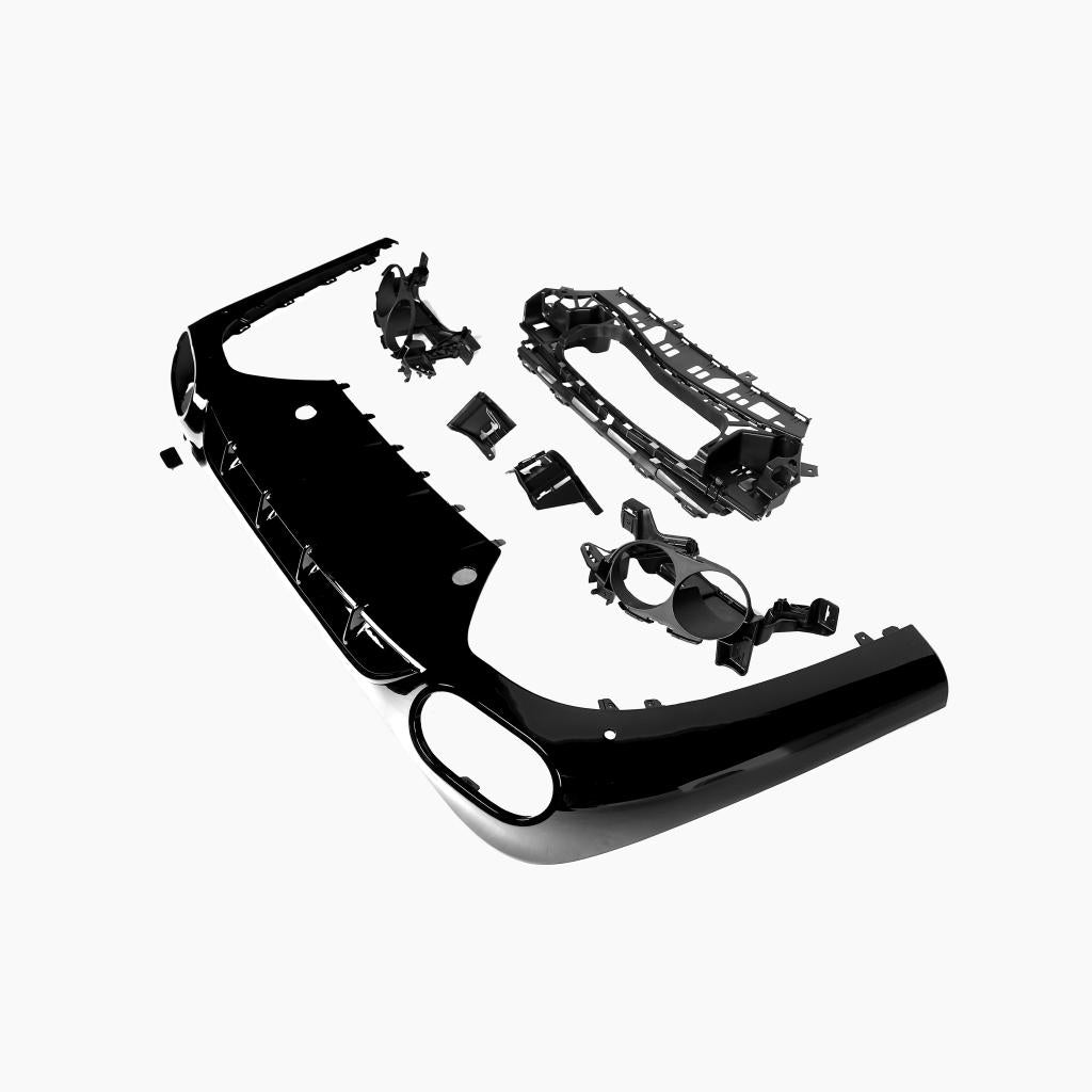 Mercedes-Benz E-Class W213 (2016–2023) E63 Rear Diffuser/For AMG/Black