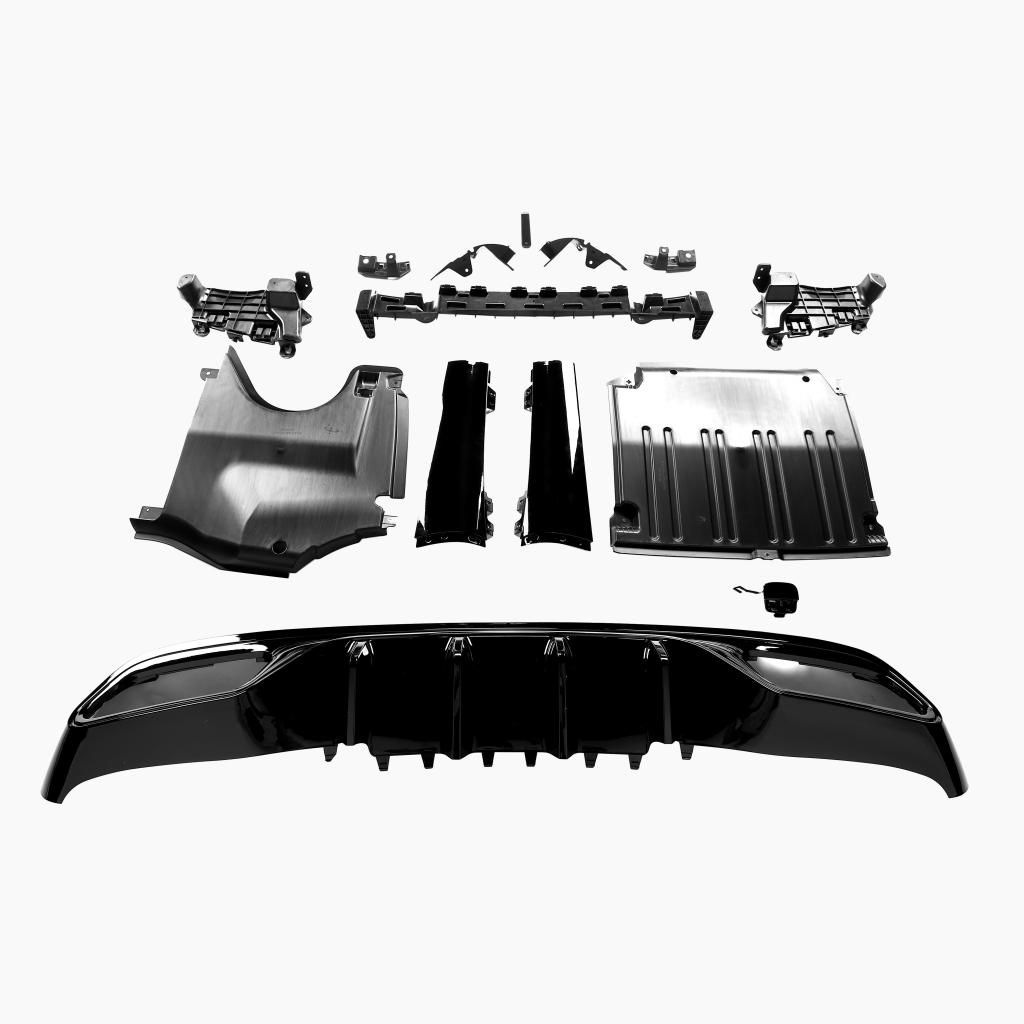 Mercedes-Benz C-Class W206 (2021–present) C63 AMG REAR DIFFUSER WITH BLACK TIPS/FOR AMG/ 21+