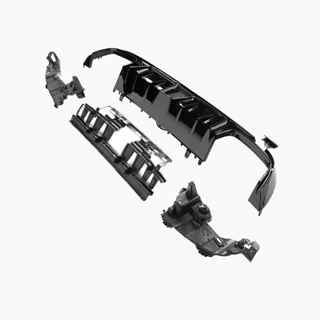 Mercedes-Benz C-Class W205 (2014–2021) Brabus Rear Diffuser/For AMG Sedan/Black