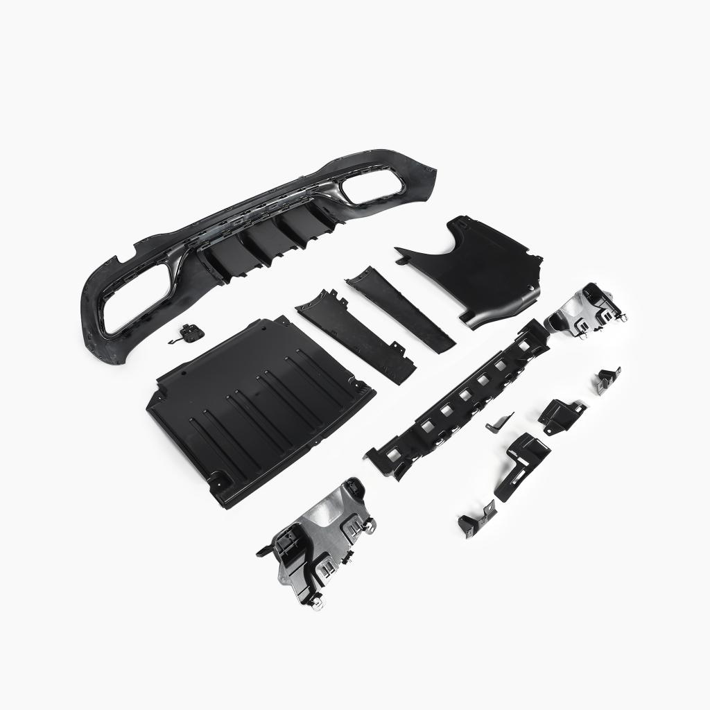 Mercedes-Benz C-Class W206 (2021–present) C63 AMG REAR DIFFUSER WITH SLIVER TIPS/FOR AMG/ 21+